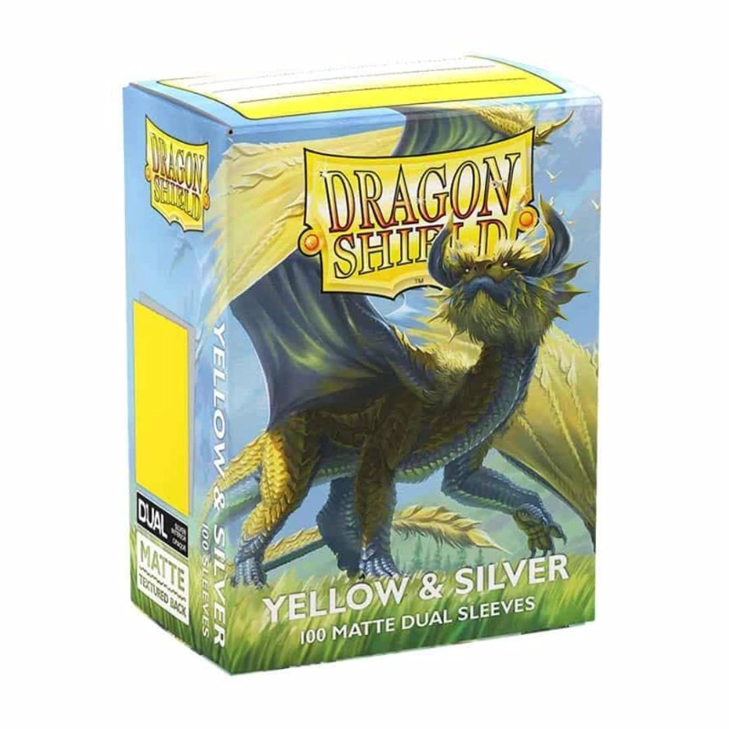 PROTECTOR DRAGON SHIELD STANDARD DUAL MATTE YELLOW & SILVER - 2