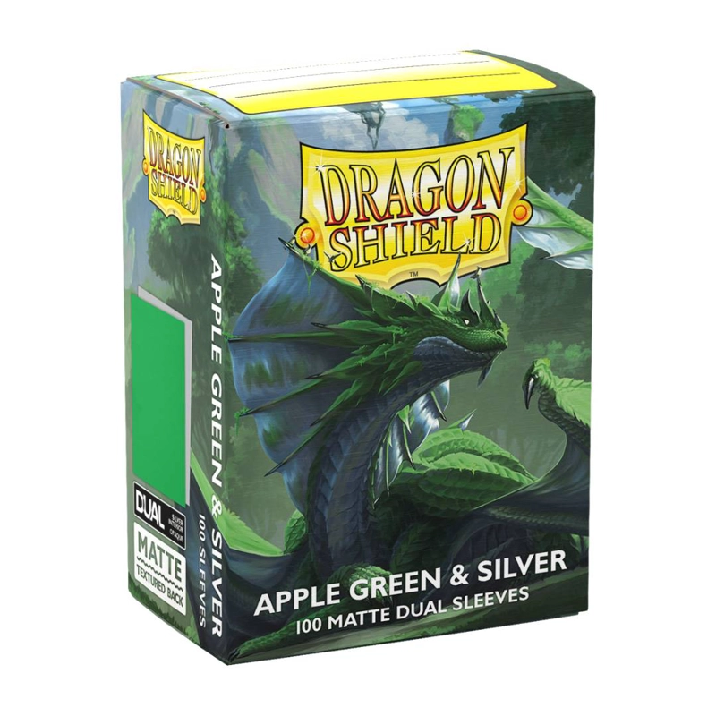 PROTECTOR DRAGON SHIELD STRD DUAL MATTE APPLE GREEN & SILVER - 2