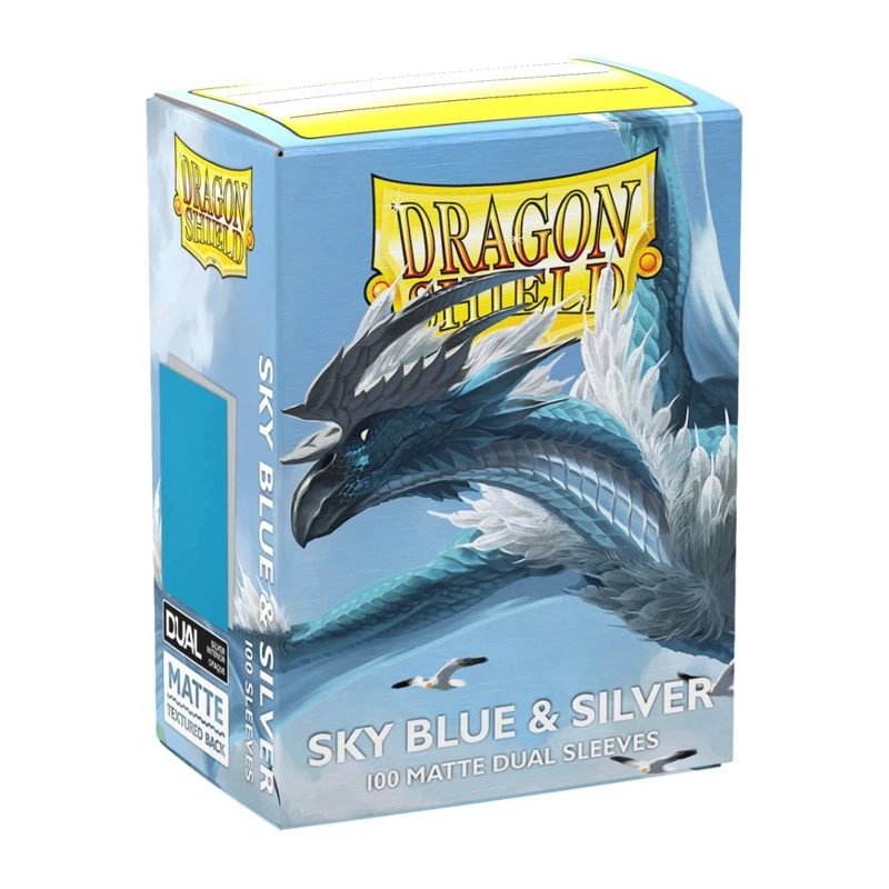 PROTECTOR DRAGON SHIELD STNDARD DUAL MATTE SKY BLUE & SILVER - 2
