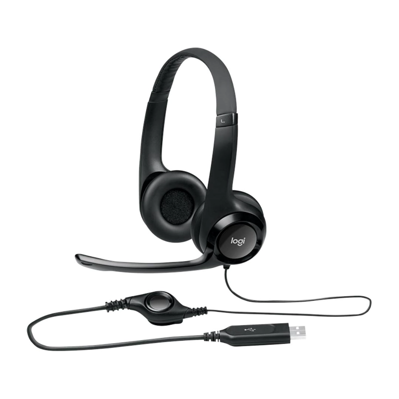 AUDIFONOS LOGITECH H390 USB-C - OVER-EAR - 1