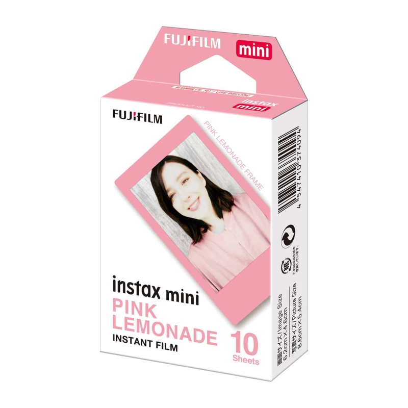 PACK DE 10 FILM INSTAX MINI, DISEÑO PINK LEMONADE - 3