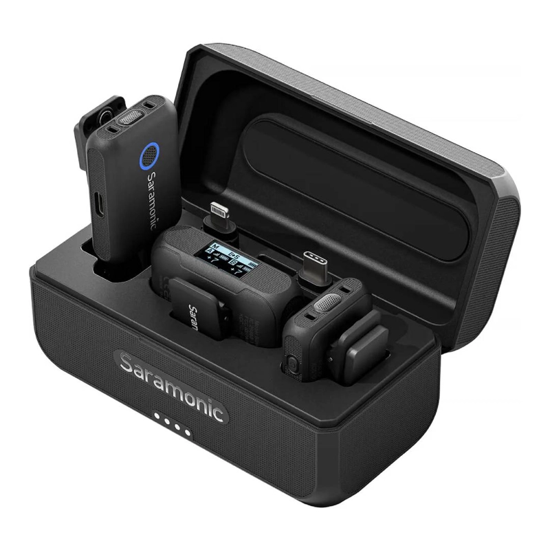 MICROFONO INALAMBRICO DOBLE SARAMONIC BLINK 500 B2+ (4 EN 1) - 3