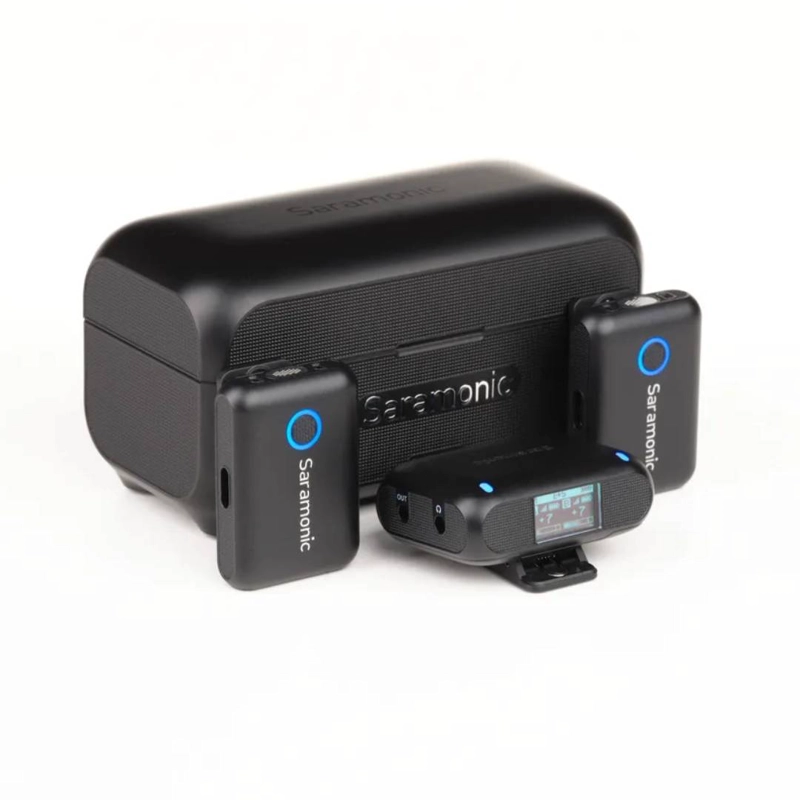 MICROFONO INALAMBRICO DOBLE SARAMONIC BLINK 500 B2+ (4 EN 1) - 4