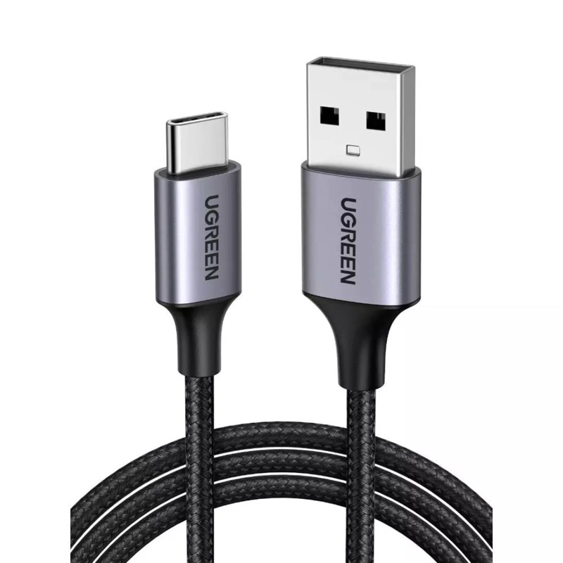 UGREEN CABLE USB-C UGREEN US288 1M CARGA RAPIDA 3A NYLON NEGRO
