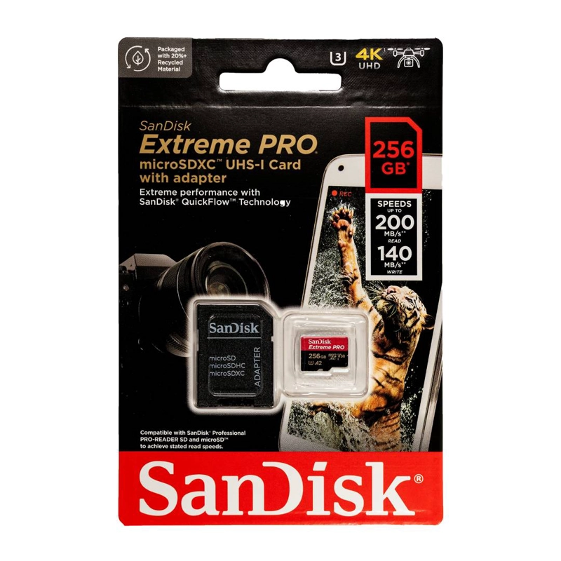 TARJETA DE MEMORIA MICROSDXC SANDISK EXTREME PRO 256 GB - 4