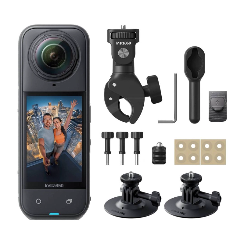 CAMARA INSTA360 X5 MOTORCYCLE BUNDLE, 360 GRADOS, 8K - 1