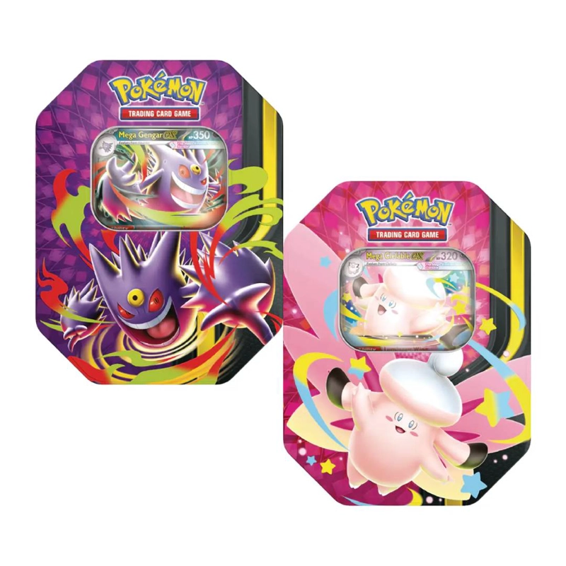 POKEMON TCG: MEGA MOONLIT TIN ESPAÑOL (AL AZAR) - 1