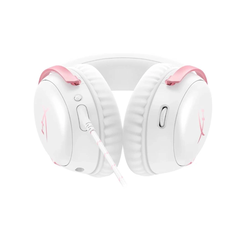AUDIFONOS GAMER HYPERX CLOUD III CABLEADOS BLANCO/ROSA - 3