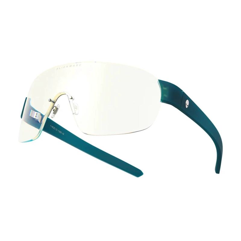 LENTES GUNNAR ALIENWARE BERMUDA TRIANGLE LIQUID TEAL CLEAR - 1