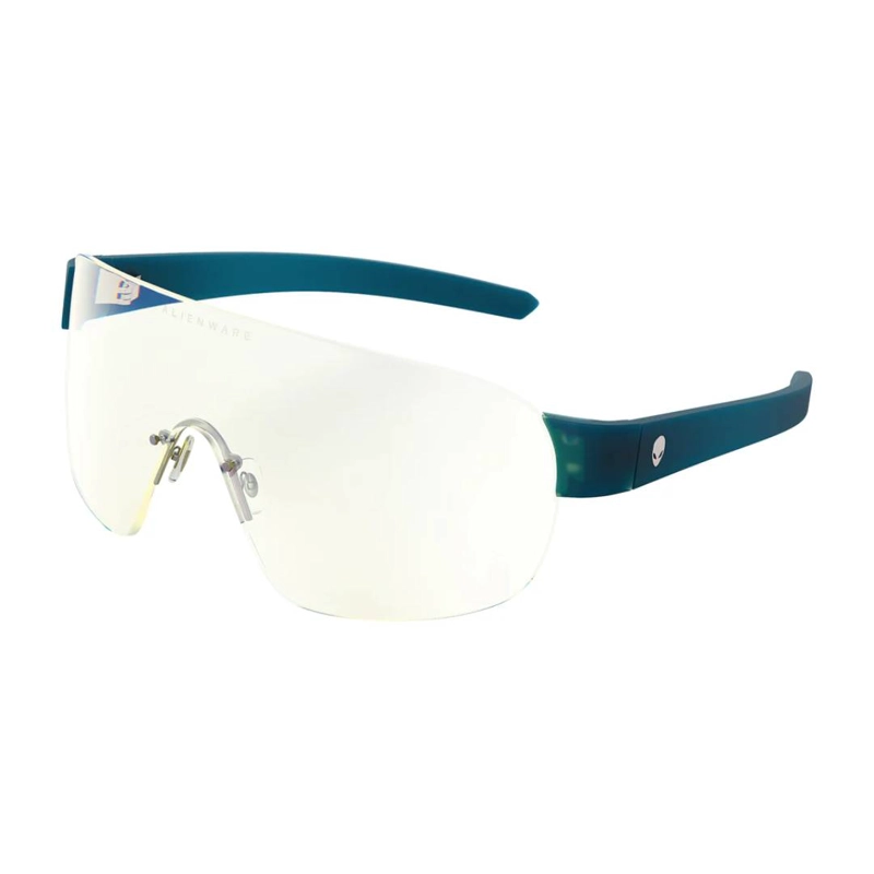 LENTES GUNNAR ALIENWARE BERMUDA TRIANGLE LIQUID TEAL CLEAR - 3