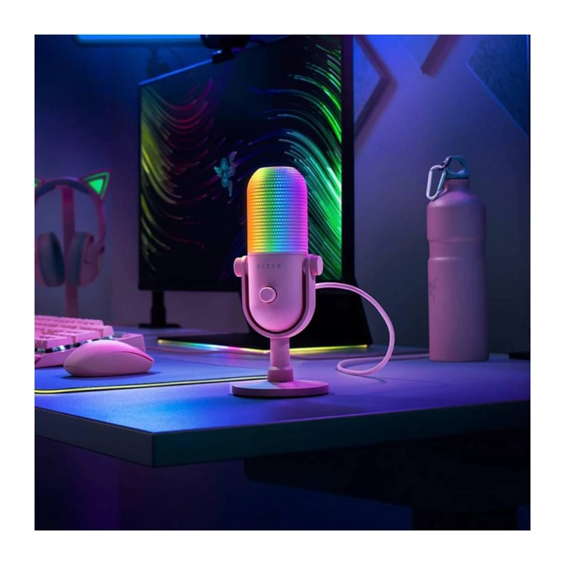 MICROFONO RAZER SEIREN V3 CHROMA QUARTZ - 5