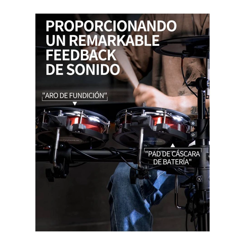 BATERIA ELECTRONICA DONNER DED-200MAX - 8