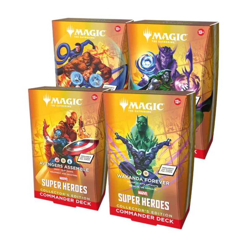 MTG MARVEL SUPER HEROES COMMANDER DECK X4 COLLECTOR EDITION - 1