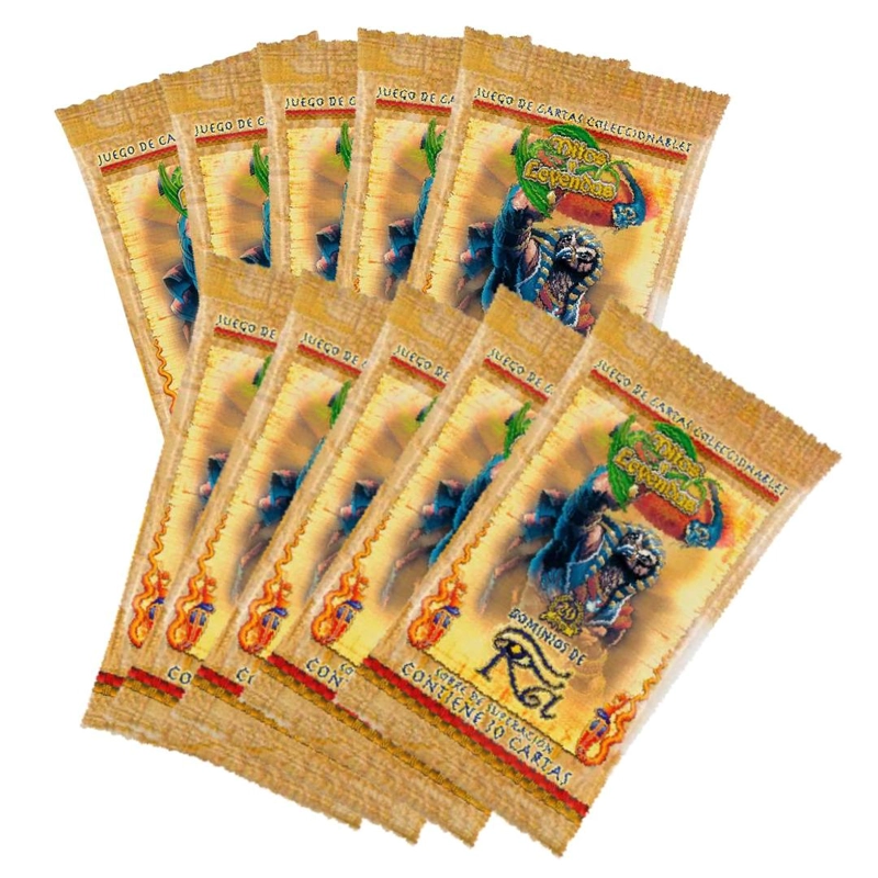 PACK X10 SOBRES MITOS Y LEYENDAS DOMINIOS DE RA PB - 1