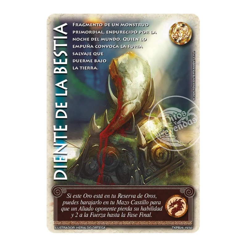 CARTA PROMOCIONAL DIENTE DE LA BESTIA PRIMER BLOQUE MYL - 1