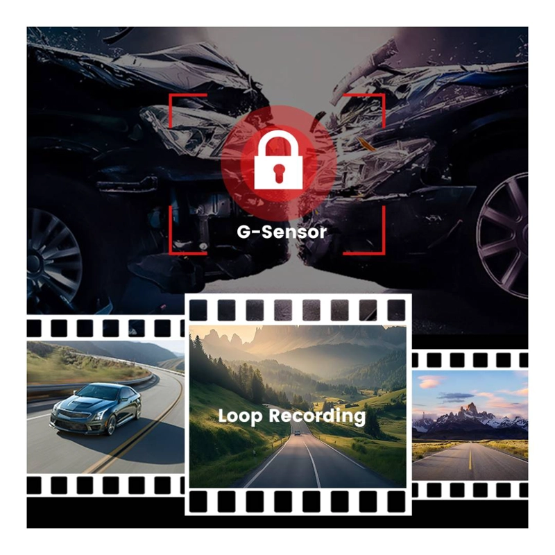 CAMARA DASHCAM 4K TRIPLE LENTE WIFI GPS VEHICULAR - 6
