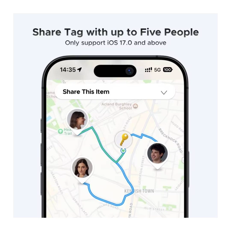 LOCALIZADOR BLUETOOTH UGREEN SMARTTAG APPLE FIND MY PARA IOS - 6