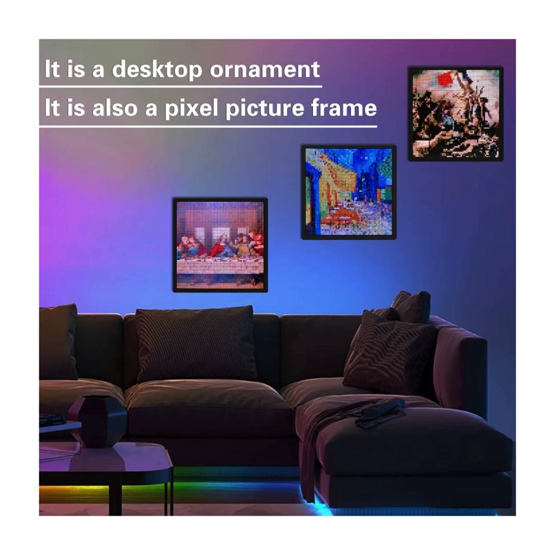 PANTALLA PIXEL ART LED RGB 64X64 PROGRAMABLE CON APP BT - 3