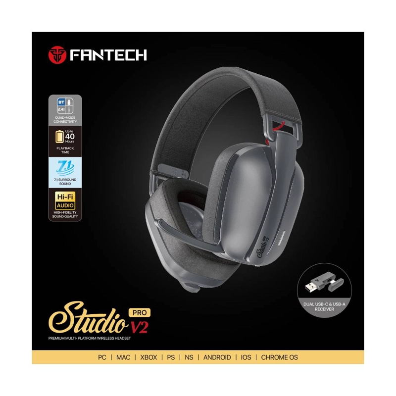 AUDIFONOS INALAMBRICOS FANTECH WHG03PV2 STUDIO PRO V2 7.1 - 5