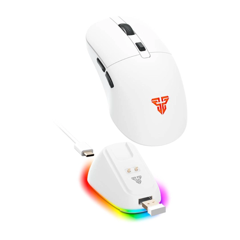 MOUSE INALAMBRICO FANTECH WG9RD KANATA 12.000 DPI WHITE - 1