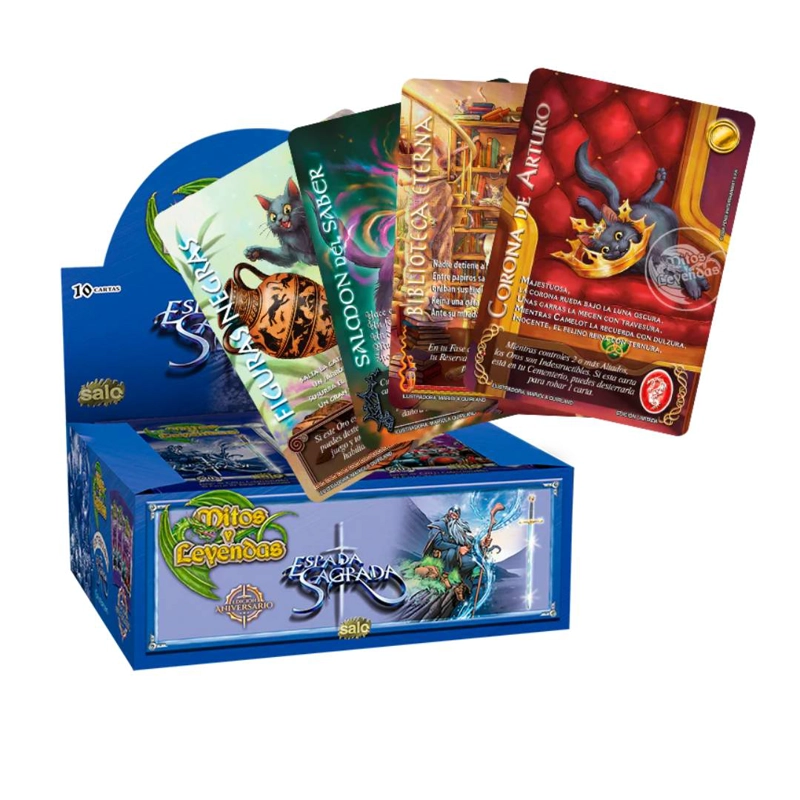 DISPLAY ESPADA SAGRADA ANIVERSARIO MYL + 3 CARTAS GATOS - 1