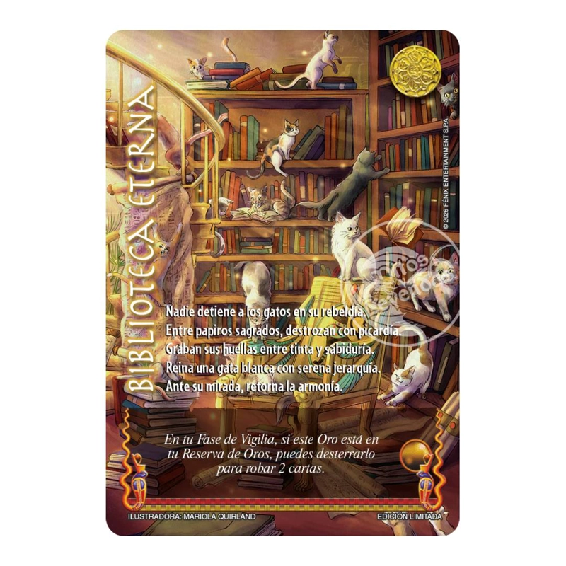 DISPLAY ESPADA SAGRADA ANIVERSARIO MYL + 3 CARTAS GATOS - 3