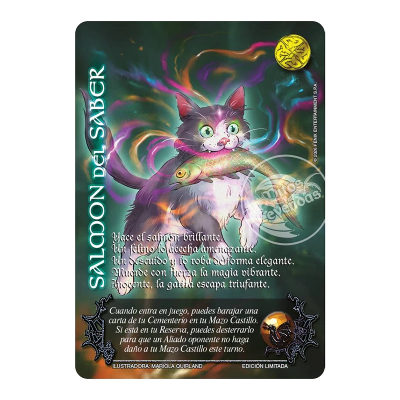 DISPLAY ESPADA SAGRADA ANIVERSARIO MYL + 3 CARTAS GATOS - 4