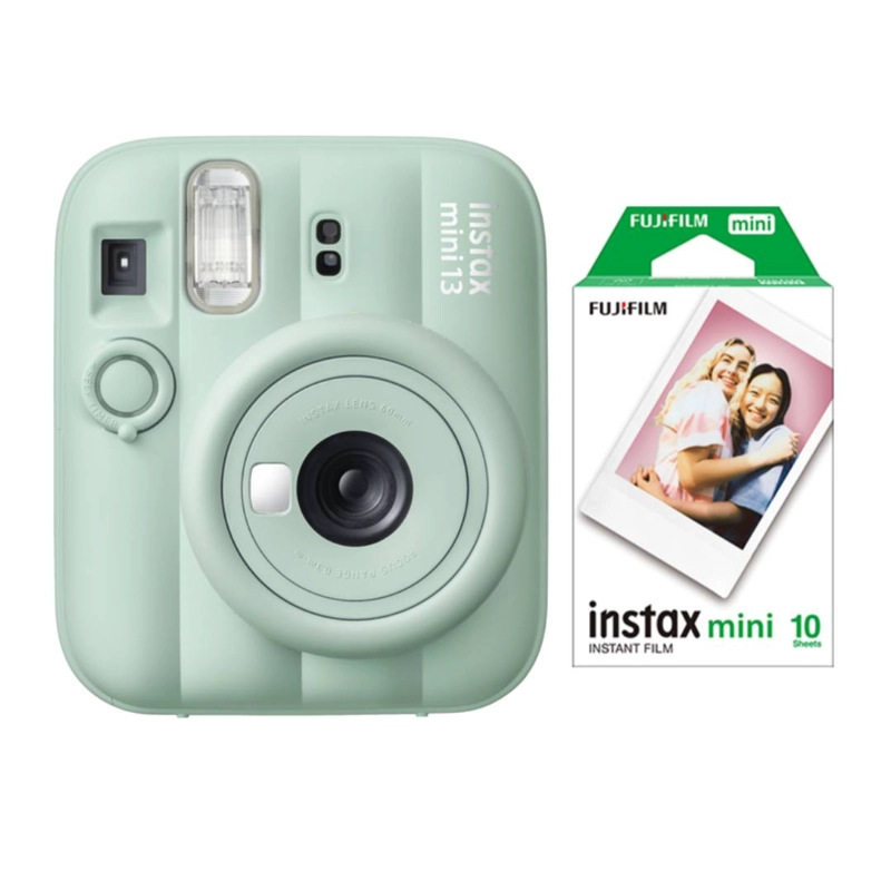 KIT CAMARA FUJIFILM INSTAX MINI 13 GREEN + 10 FILM - 1