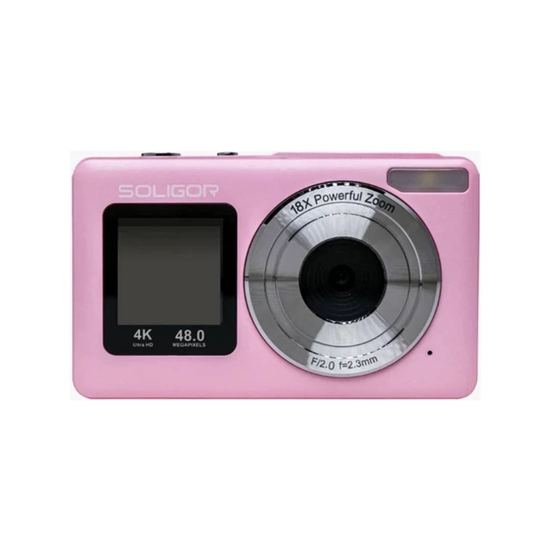 CAMARA SOLIGOR DIGITAL DC06S SELFIE ROSADA - 1
