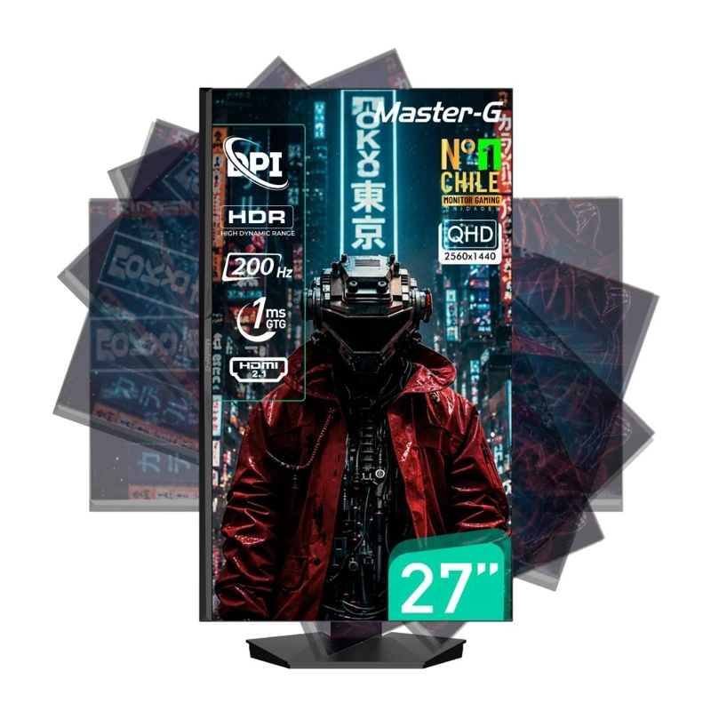 MONITOR GAMER MASTER-G MGMG2750Q 27' QLED IPS 200HZ 1MS - 4