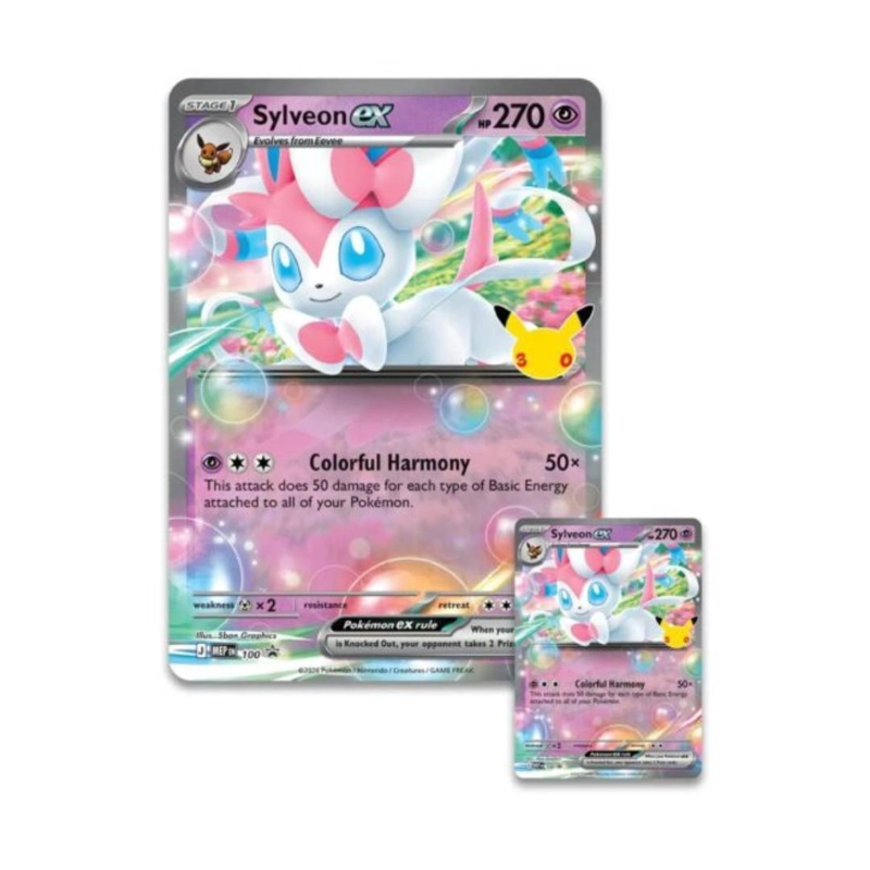 POKE MON TCG: 30TH CELEBRATION EX BOX SYLVEON INGLES - 2