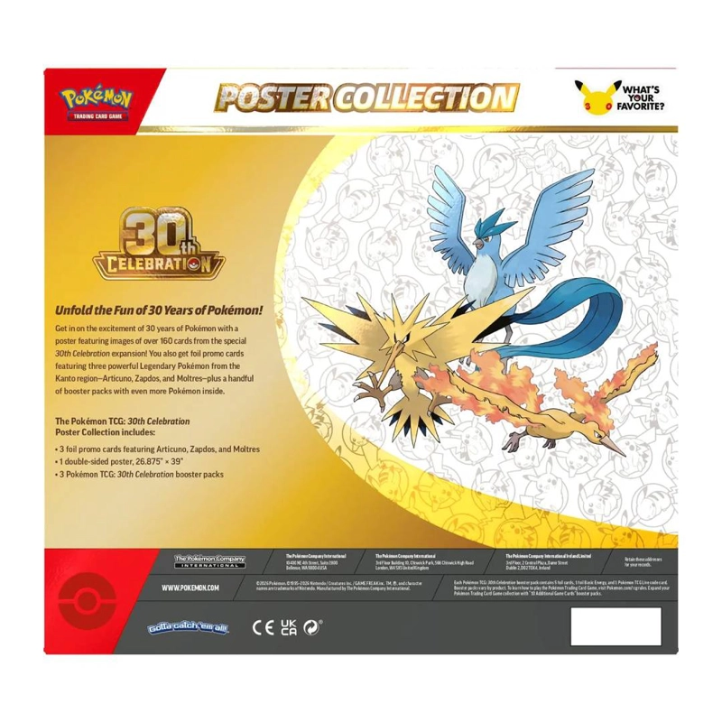 POKE MON TCG: 30TH CELEBRATION POSTER COLLECTION ESPAÑOL - 3