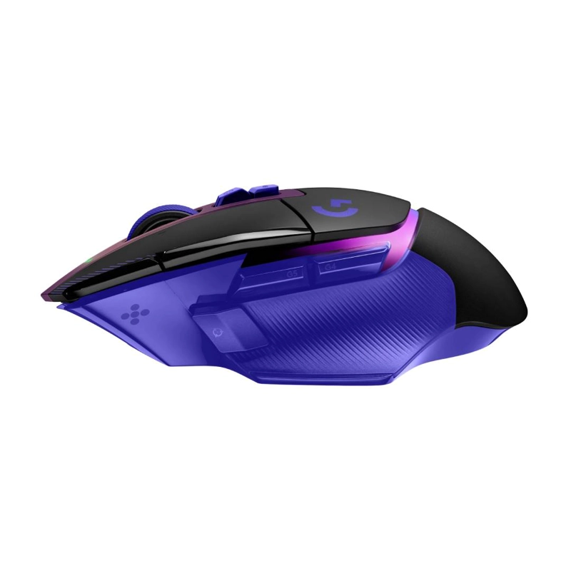 MOUSE GAMER LOGITECH G G502 X PLUS RGB WIRELESS NEGRO/MORADO - 3