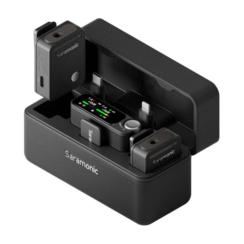 MICROFONO LAVALIER INALAMBRICO SARAMONIC ULTRA 01, 2 CANALES - 1