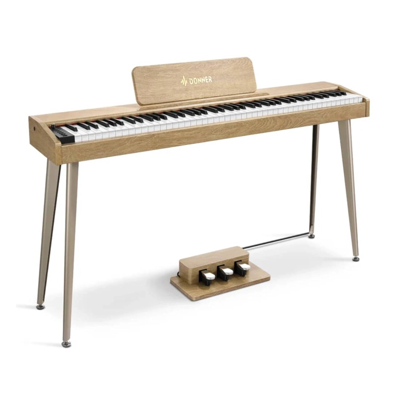 PIANO DIGITAL DONNER DDP-60 88 TECLAS SEMI PESADAS WOOD - 1