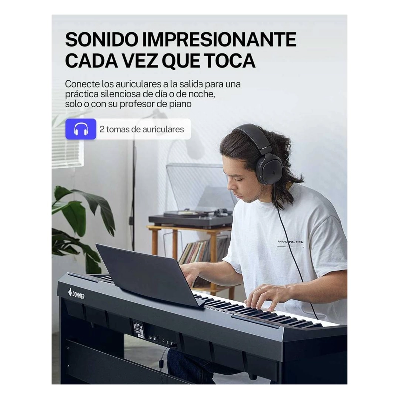 PIANO DIGITAL DONNER DEP-20 FULL SIZE 88 TECLAS C CONTRAPESO - 3