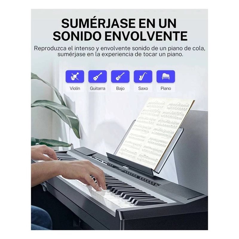PIANO DIGITAL DONNER DEP-20 FULL SIZE 88 TECLAS C CONTRAPESO - 4