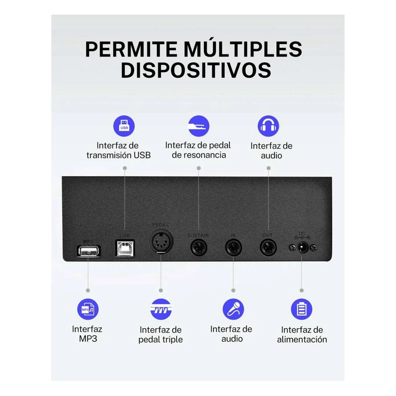 PIANO DIGITAL DONNER DEP-20 FULL SIZE 88 TECLAS C CONTRAPESO - 6
