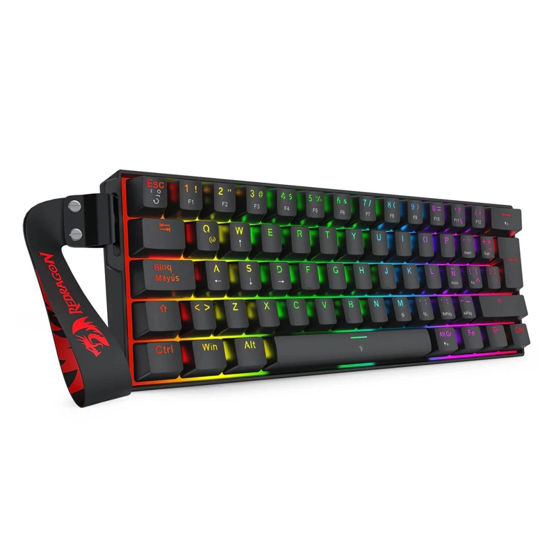 TECLADO REDRAGON FIZZ K617RGB-MP SP MAGNETIC NEGRO - 3