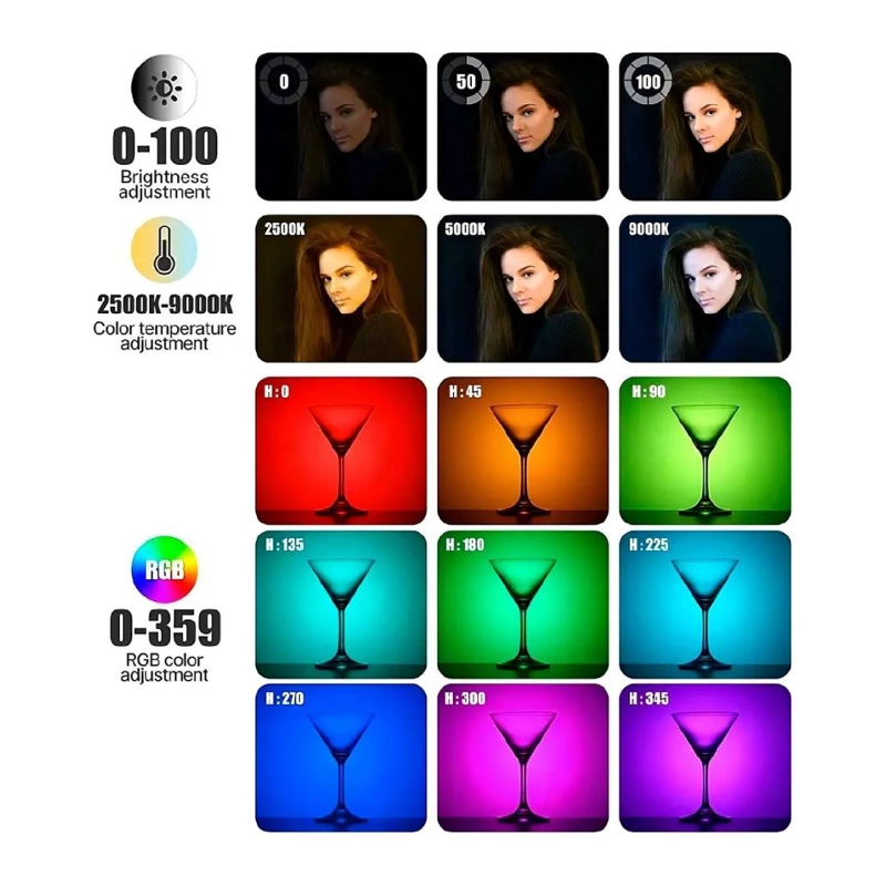 LUZ LED RGB ULANZI VL120 PARA FOTOGRAFIA - 4