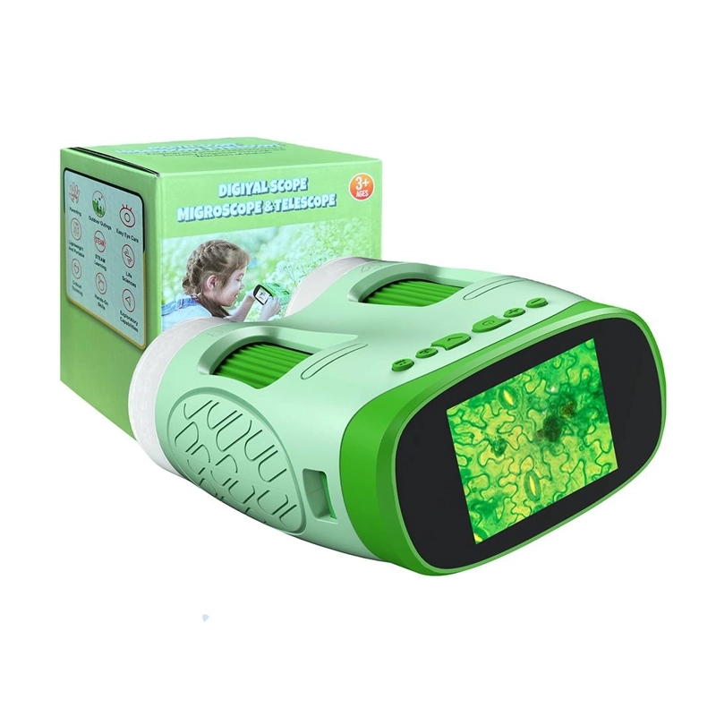 MICROSCOPIO Y TELESCOPIO INFANTIL XV-70 BLANCO/VERDE - 1