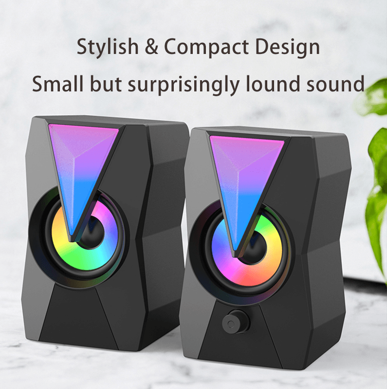 PARLANTE ALTAVOZ PC USB SPEAKER LAPTOP CELULAR RONDON - 4