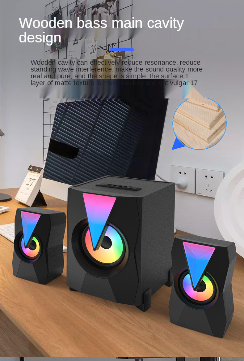 PARLANTES PC SUBWO PC ESCRITORIO RONDON - 8