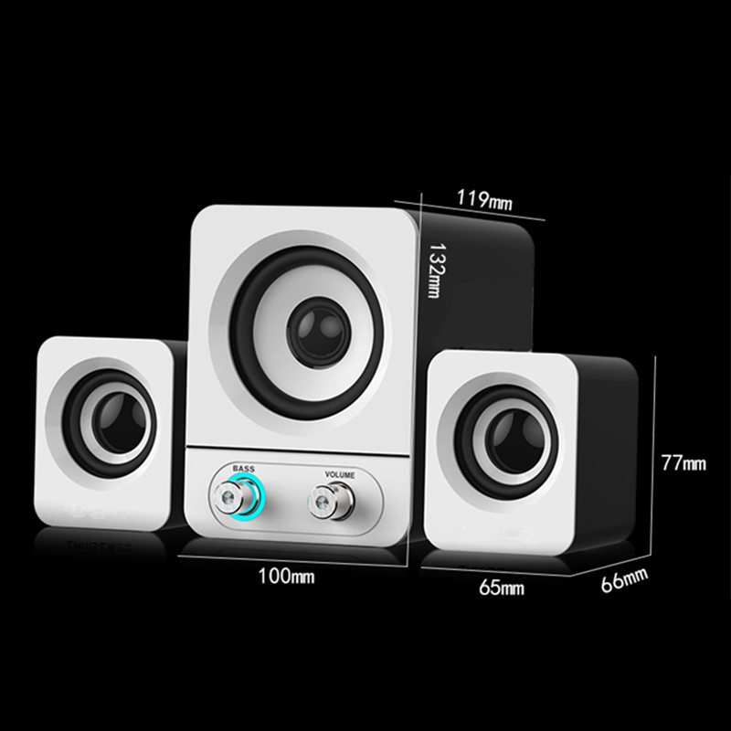 ALTAVOZ COMPUTADORA ESCRITORIO CONECTOR USB ALTAVOZ PORTATIL RONDON - 3
