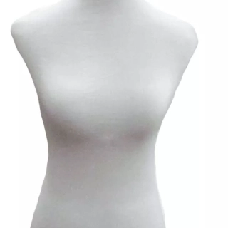 TORSO MANIQUI DAMA BLANCO EXHIBICION ROPA FEMENINA RONDON | Blanco invierno - 1