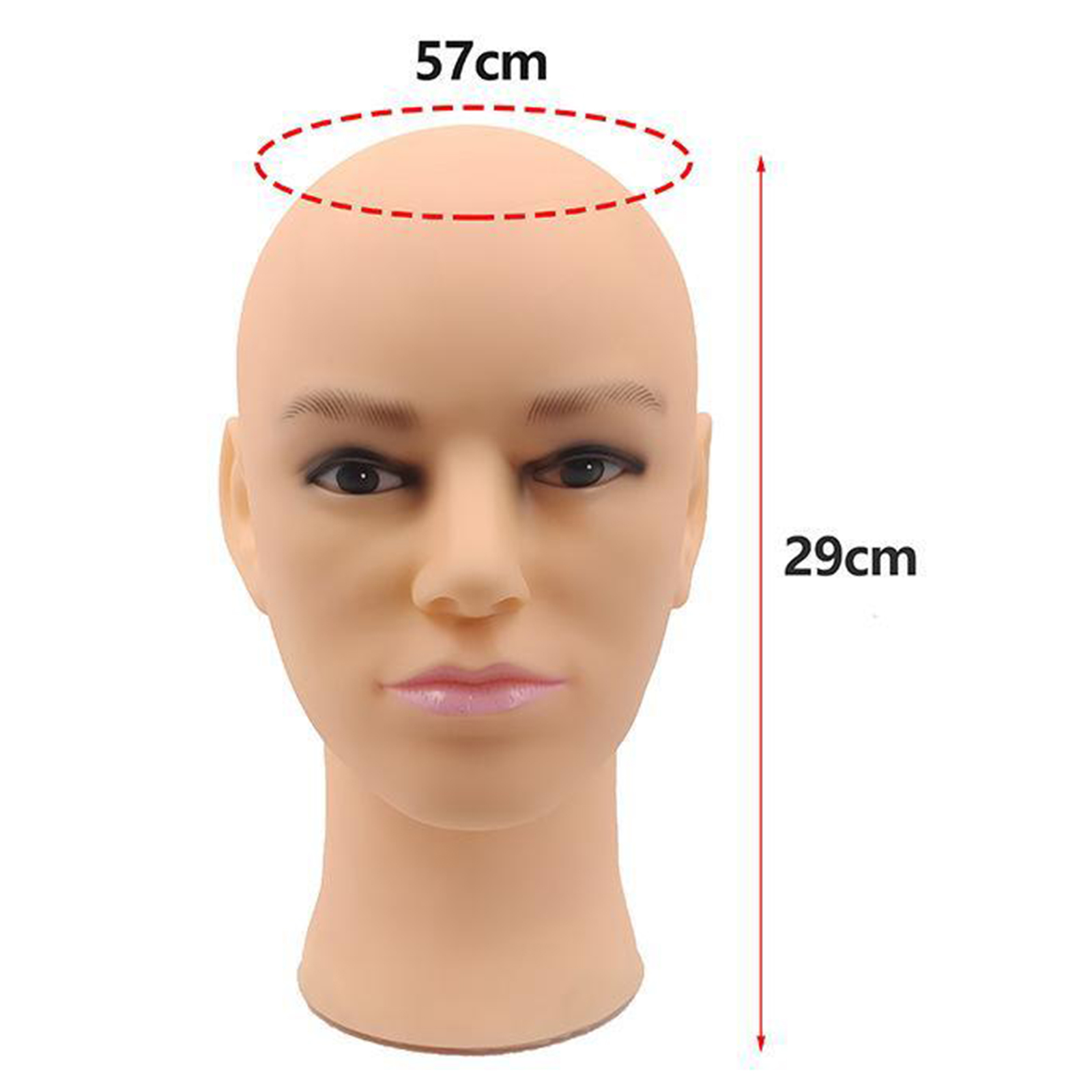 CABEZA MANIQUI CALVO MASCULINO COSMETOLOGIA PROFESIONAL RONDON - 5