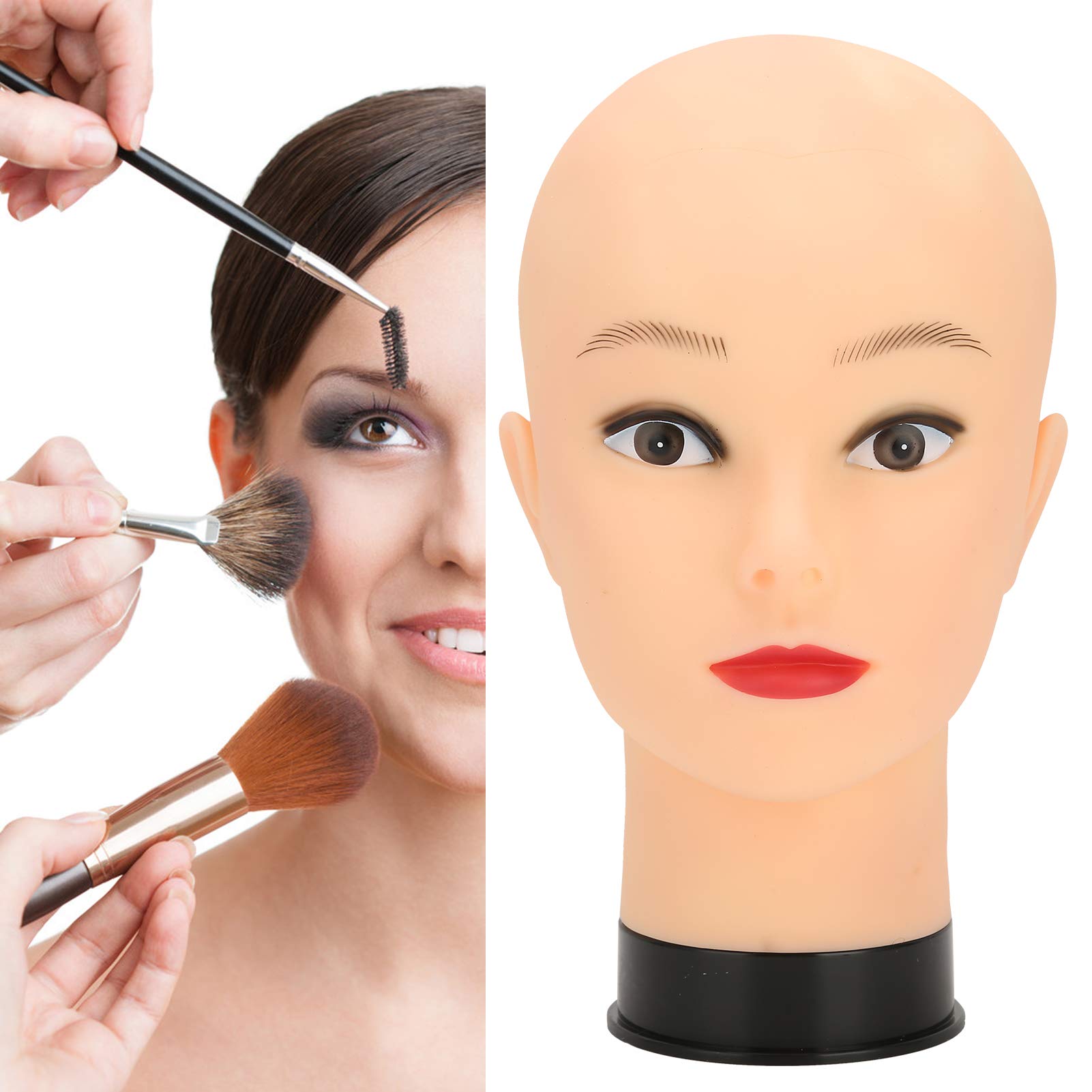 CABEZA MANIQUI PROFESIONAL COSMTOLOGIA PRACTICA MAQUILLAJE RONDON - 1