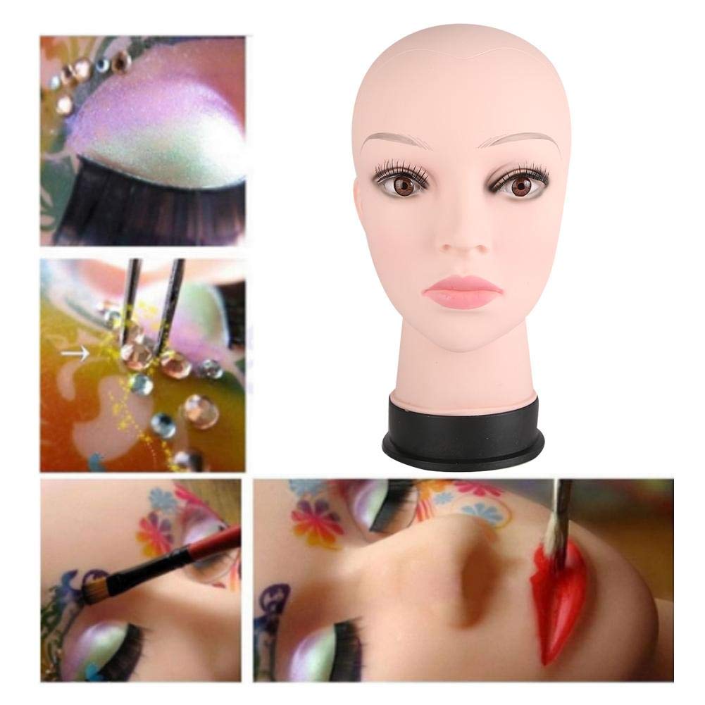 CABEZA MANIQUI PROFESIONAL COSMTOLOGIA PRACTICA MAQUILLAJE RONDON - 2