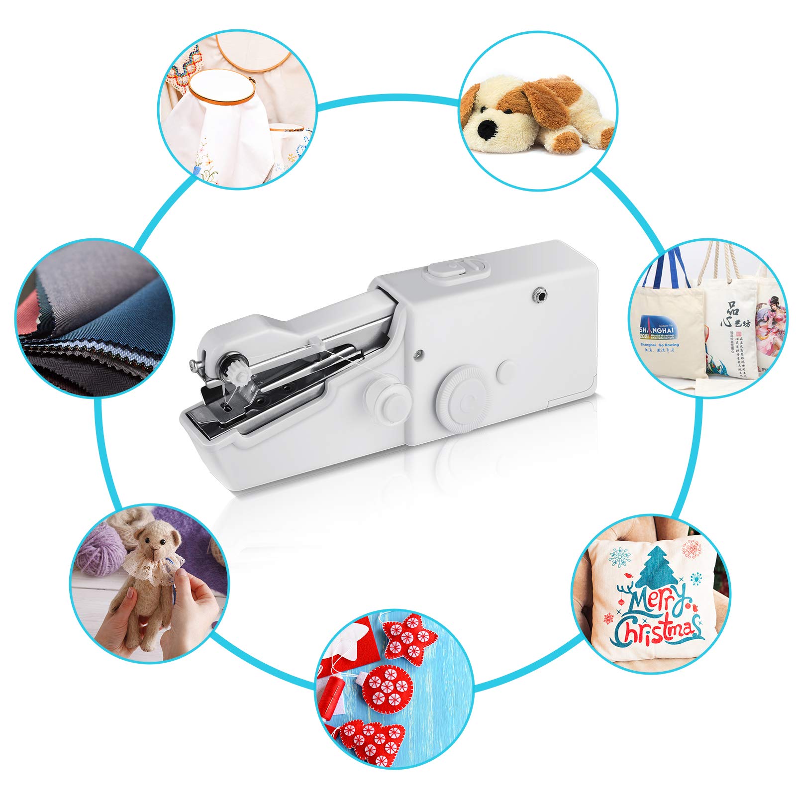 MAQUINA COSER MINI PORTATIL MAGIC MANO RONDON - 8