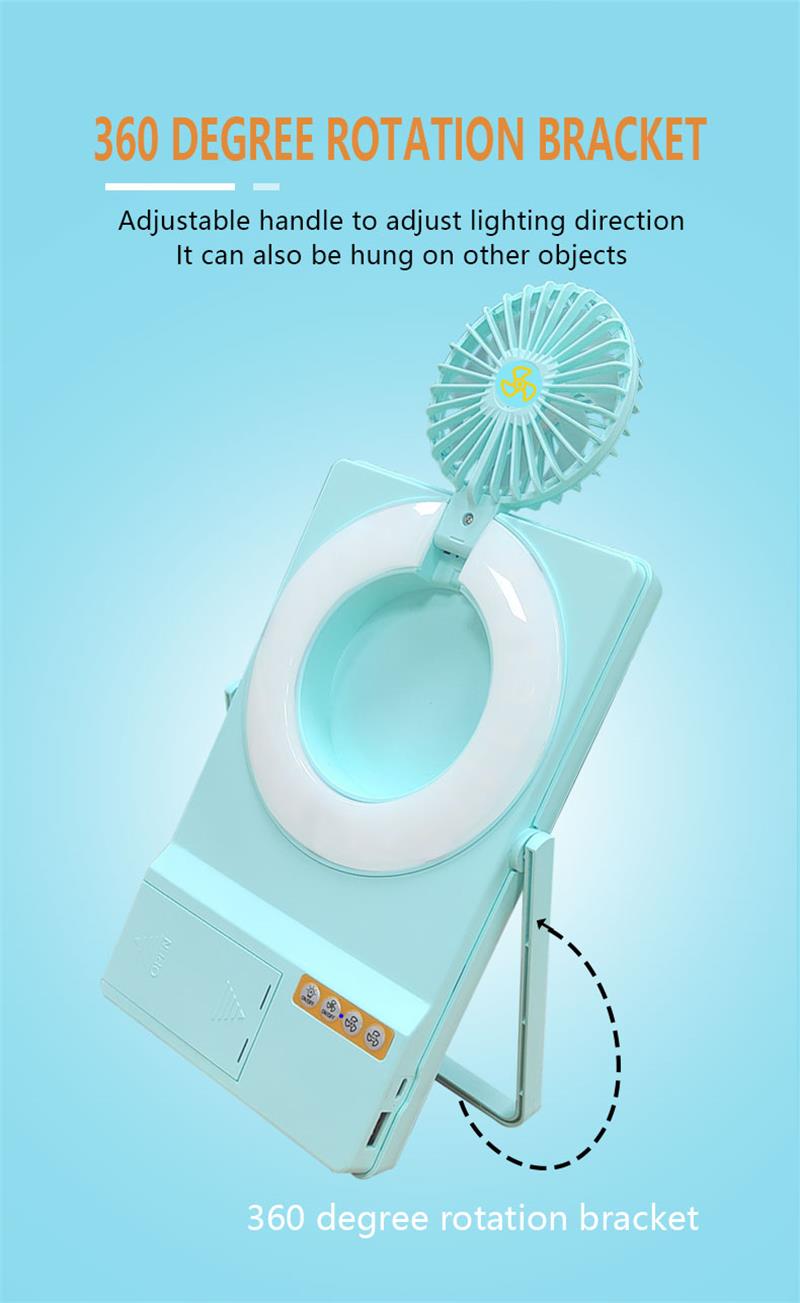 ANILLO LUZ VENTILADOR SOLAR ALTAVOZ BLUETOOTH LED RONDON - 5